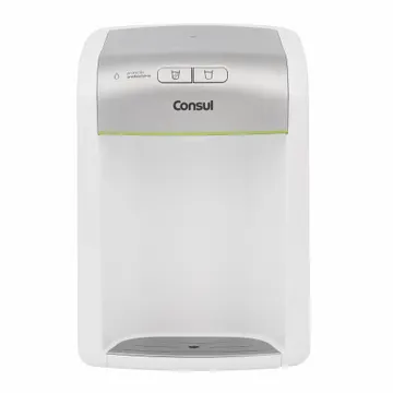 Purificador de Água Consul Gelada e Natural com Refrigeração Eletrônica e Filtragem Classe A CPB34AS Branco Bivolt