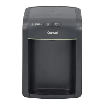 Purificador de Água Consul Gelada e Natural com Refrigeração Eletrônica e Filtragem Classe A CPB34AF Cinza Bivolt