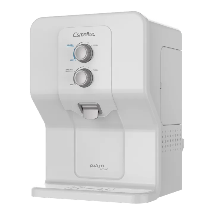 Purificador de Água Esmaltec Gelada e Natural com Compressor ACQUA7 Branco 220V, imagem 1 de 9